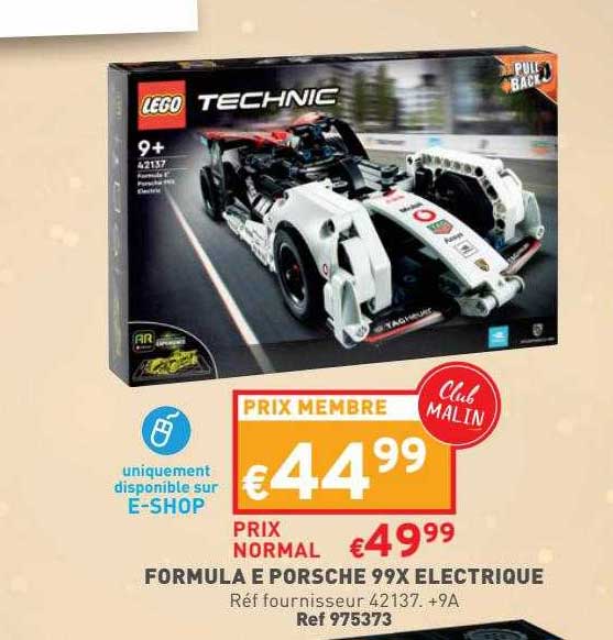 formule e porsche 99x électrique lego technic