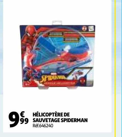 hélioptère de sauvetage spiderman