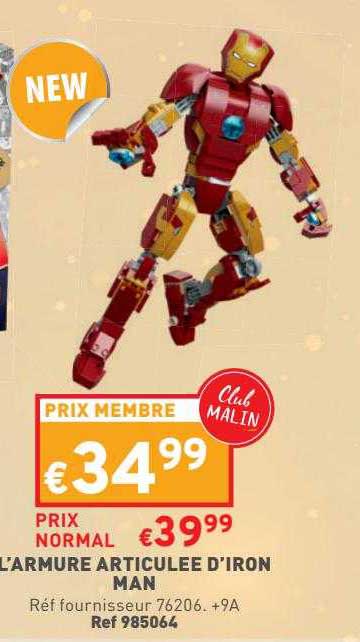 l'armure articulée d'iron man