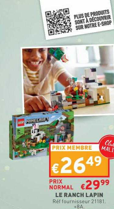 le ranch lapin lego minecraft