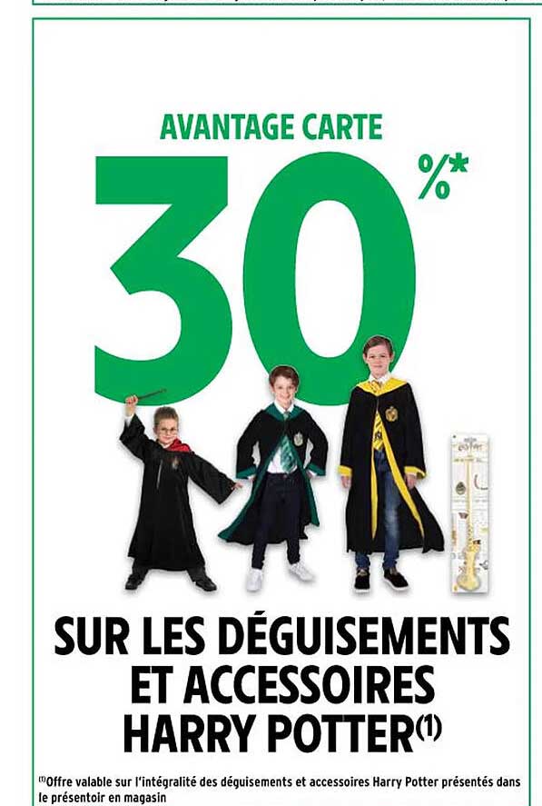 les déguisements et accessoires harry potter