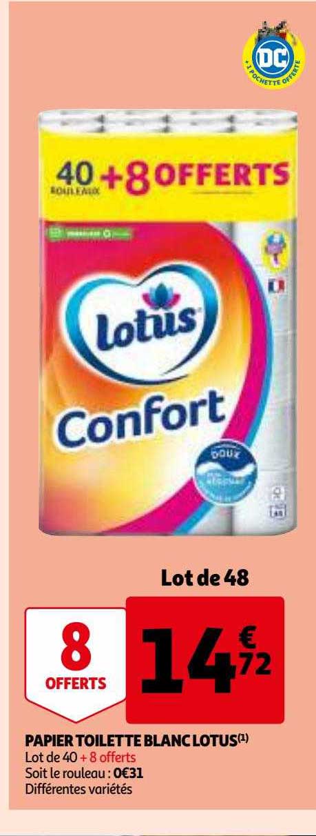 Papier Toilette Blanc Lotus