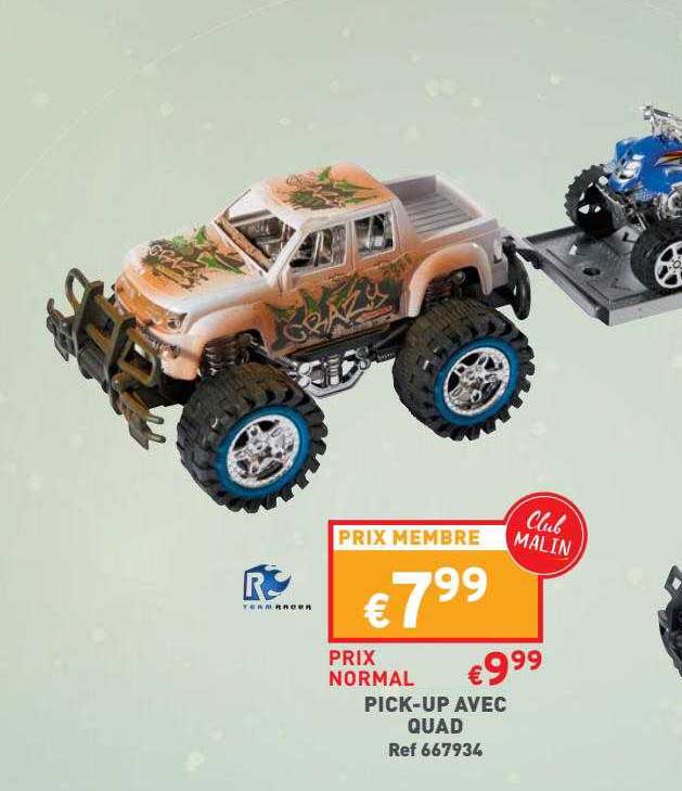 pick-up avec quad