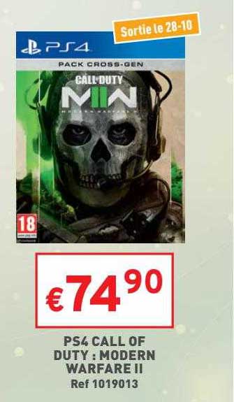 ps4 call of duty : modern warfare II