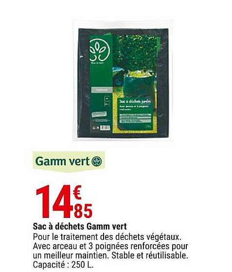 sac à déchets gamm vert