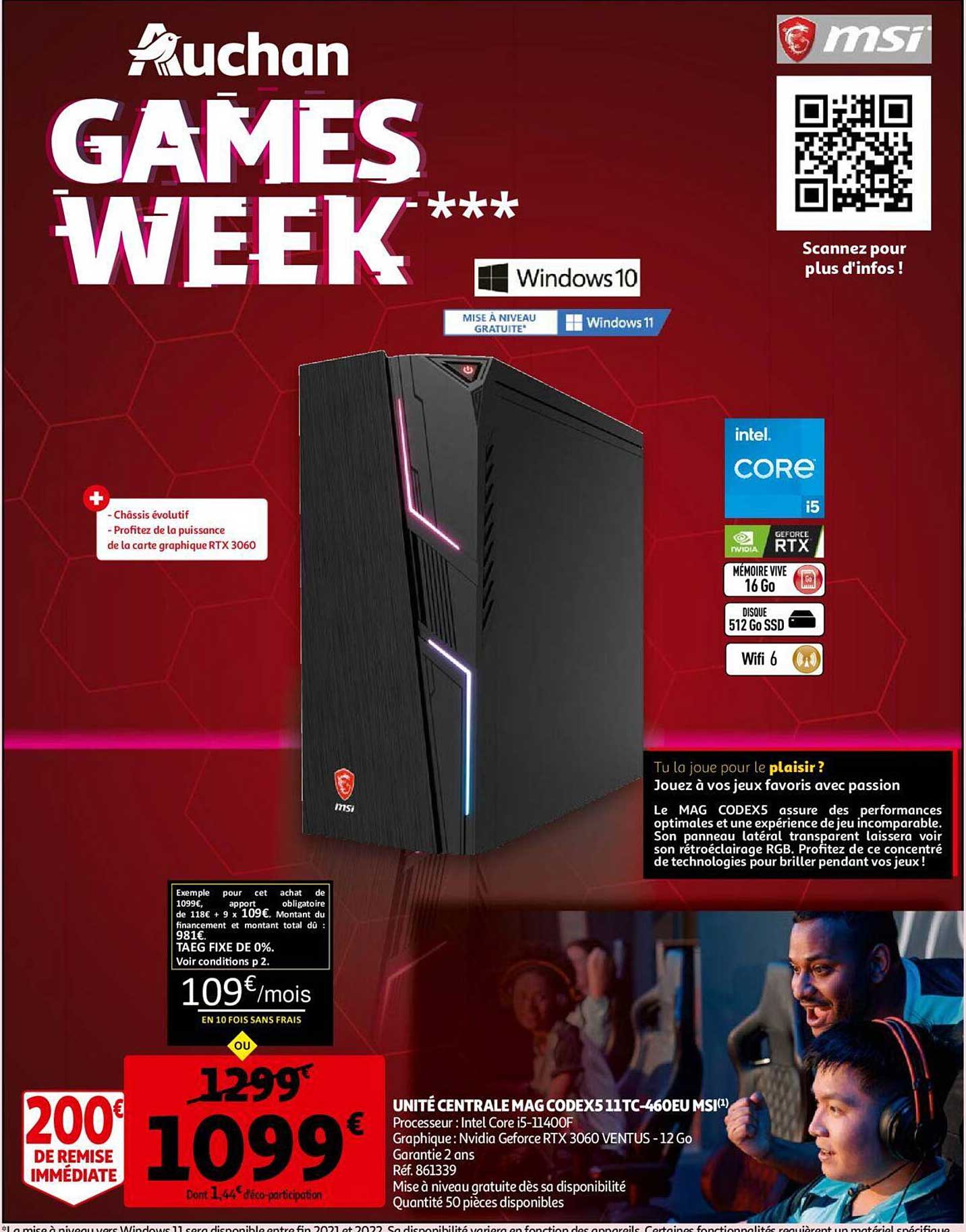 unité centrale mag codexs 11tc-460eu msi