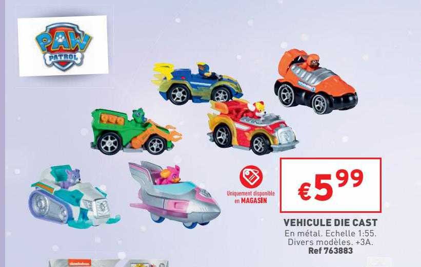 véhicule die cast paw patrol