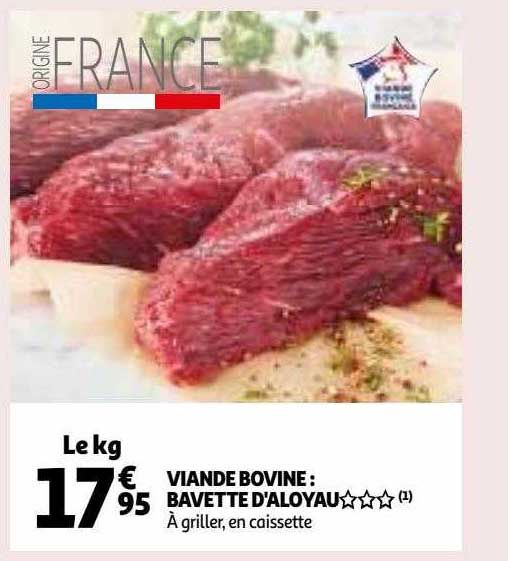 Viande Bovine : Bavette D'aloyau***