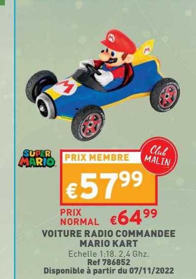 voiture radio commandée mario kart