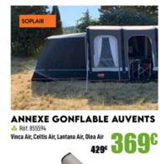annexe gonflable auvents soplair