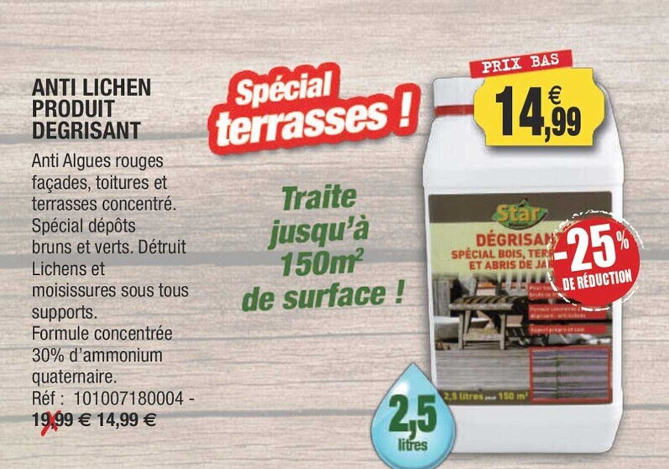 anti lichen produit dégrisant