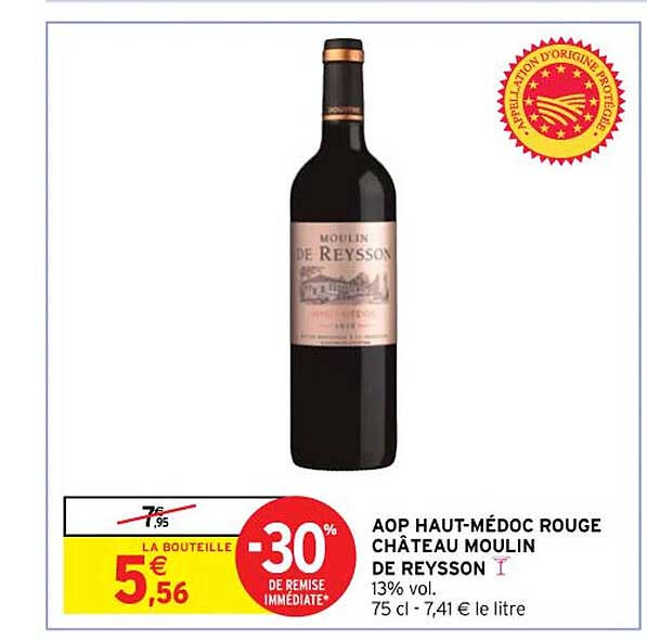 aop haut-médoc rouge château moulin de reysson