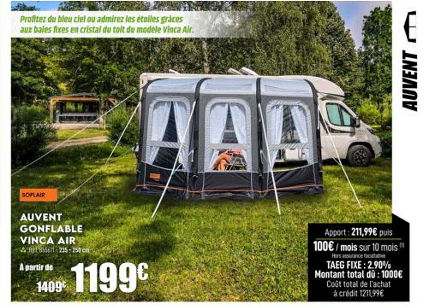 Auvent Gonflable Vinca Air Soplair