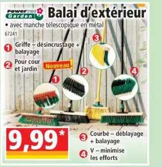 balai d'extérieur powertec garden
