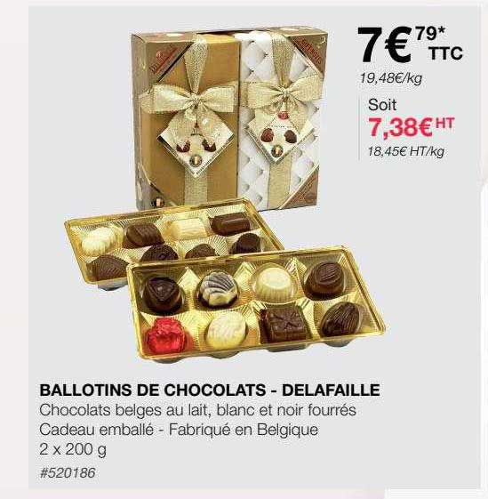 ballotins de chocolats - delafaille