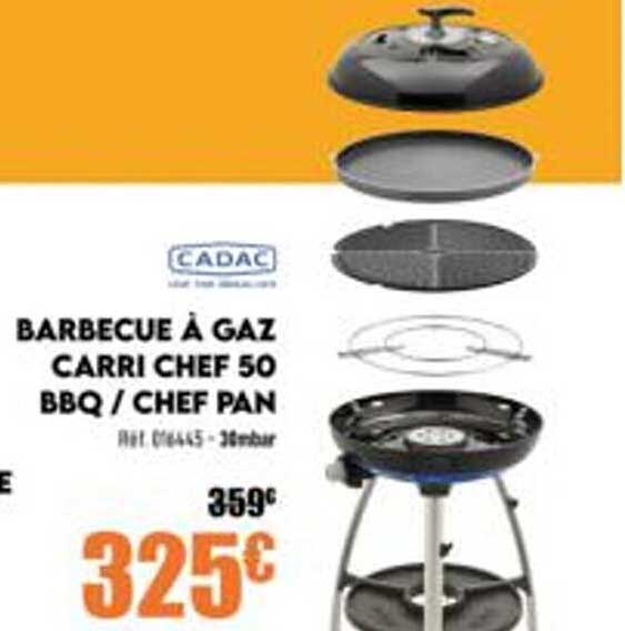 barbecue à gaz carri chef 50 bbq-chef pan cadac