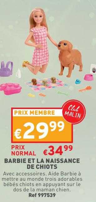 barbie et la naissance de chiots