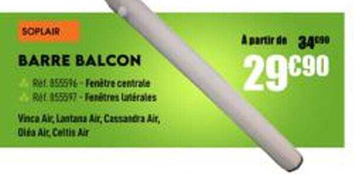 barre balcon soplair