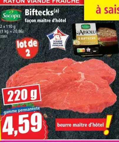 biftecks façon maître d'hôtel socopa