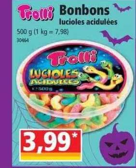 bonbons lucioles acidulées trolli