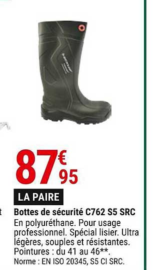 bottes de sécurité c762 s5 src