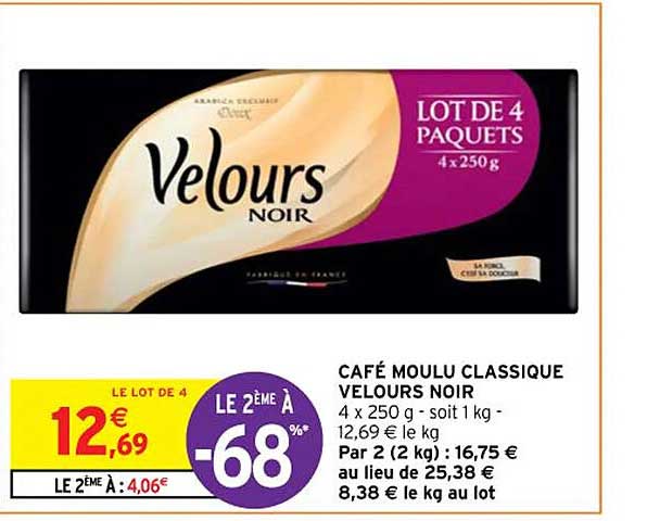 Café Moulu Classique Velours Noir