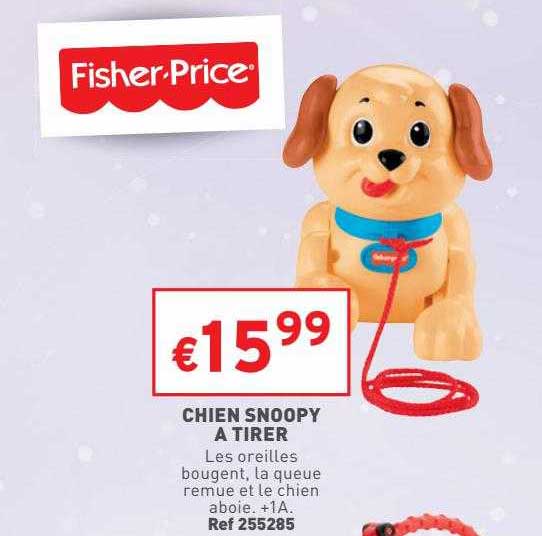 chien snoopy à tirer fisher-price