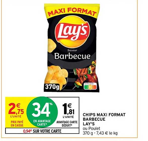 chips maxi format barbecue lay's