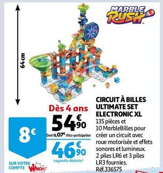 circuit à billes ultimate set electronic xl marble rush