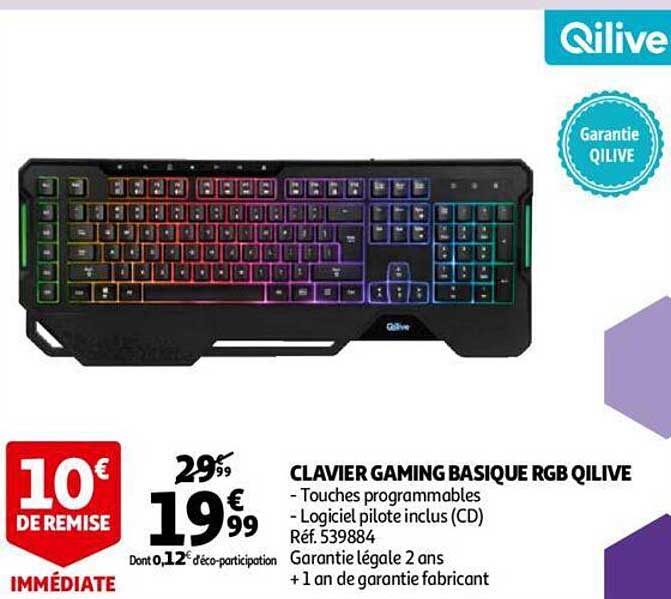clavier gaming basique rgb qilive