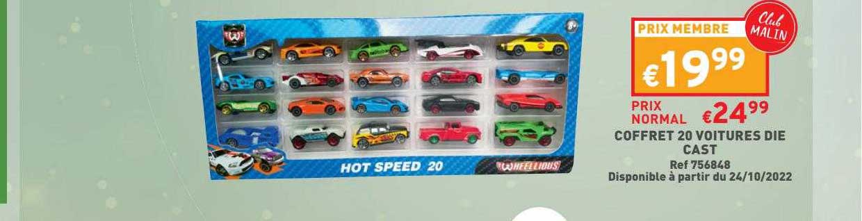 coffret 20 voitures die cast