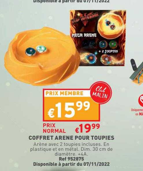 coffret arène pour toupies