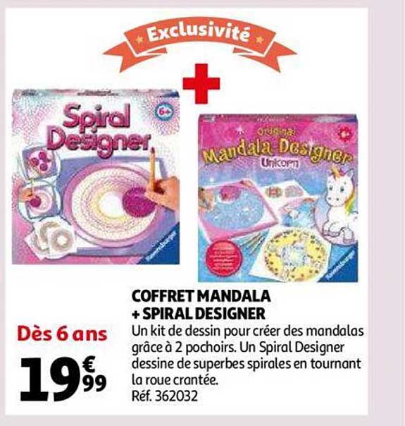 coffret mandala + spirale designer