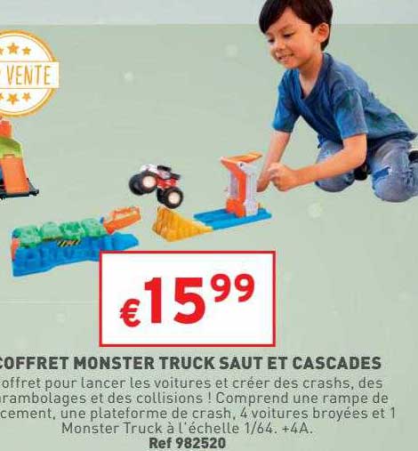 coffret monster truck saut et cascades