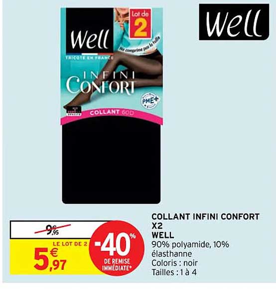 collant infini confort x2 well