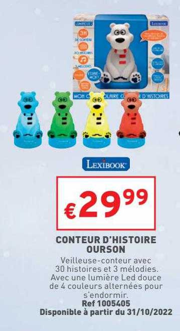 conteur d'histoire ourson