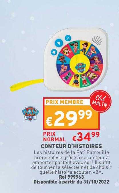 conteur d'histoires paw patrol