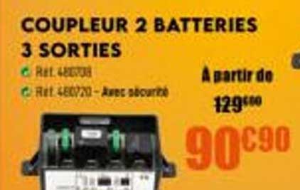 coupleur 2 batteries 3 sorties