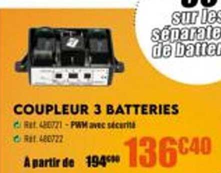 coupleur 3 batteries