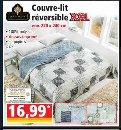 couvre-lit réversible xxl