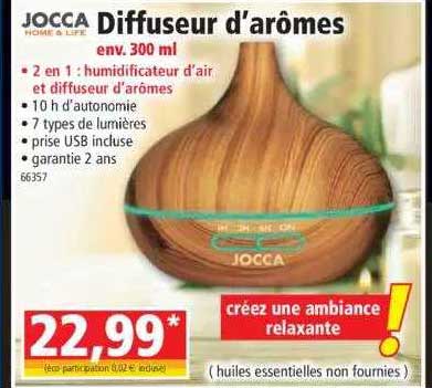 diffuseur d'arômes jocca home & life
