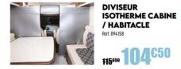 diviseur isotherme cabine-habitacle