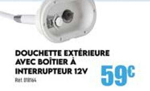 douchette extérieure avec boîtier à interrupteur 12v