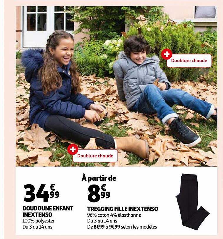 Doudoune Enfant Inextenso , Tregging Fille Inextenso