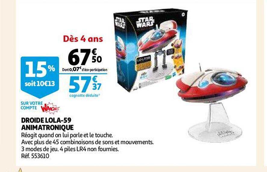 droide lola-59 animatronique