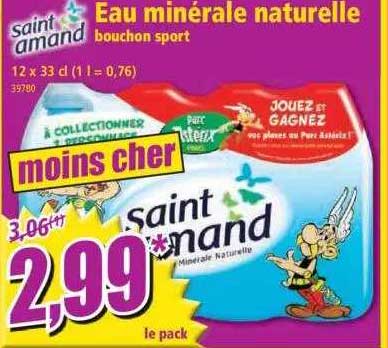 Eau Minérale Naturelle Bouchon Sport Saint Amand