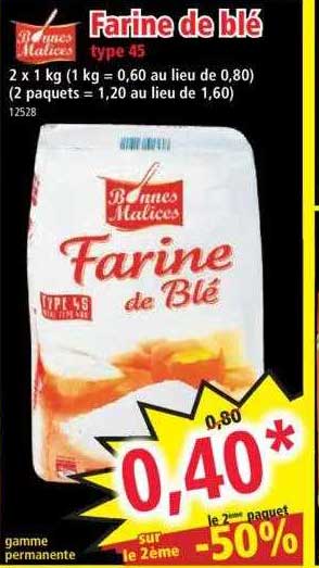 farine de blé type 45 bonnes malices
