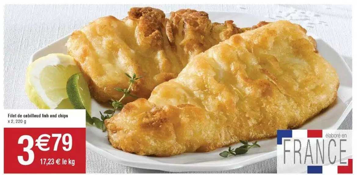 filet de cabillaud fish and chips