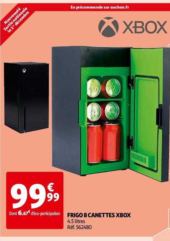 frigo 8 canettes xbox