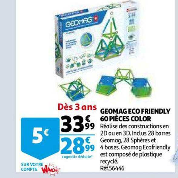 geomag eco friendly 60 pièces color